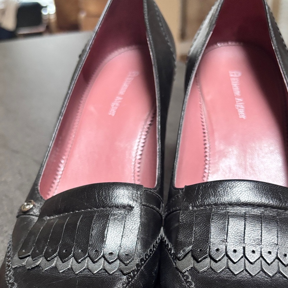 Etienne Aigner Black Leather Pumps 8.5M Classic